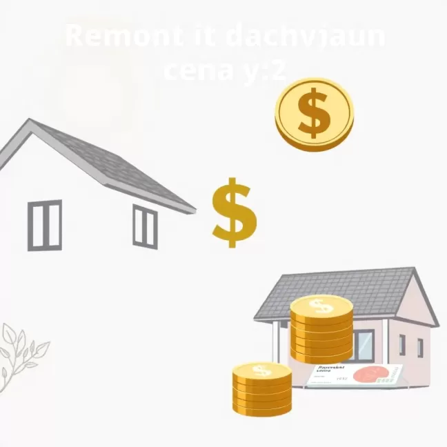 Remont dachu cena za m2
